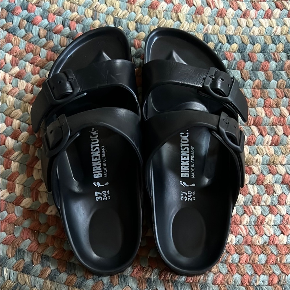 Birkenstock Classic Black Double Strap Sandals